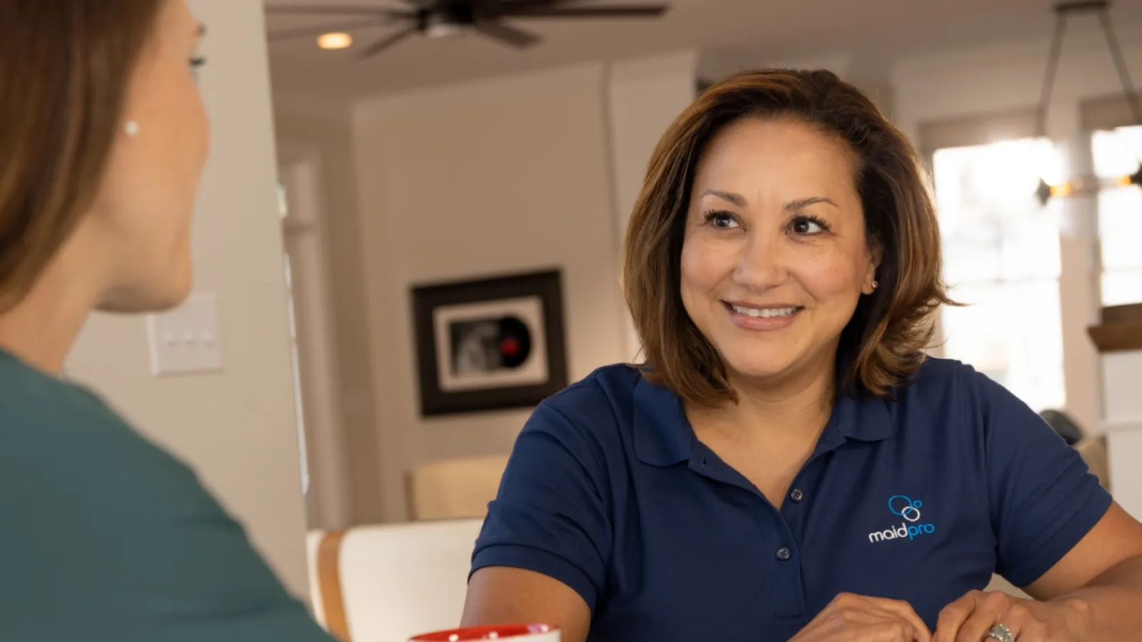 a woman smiling at the camera